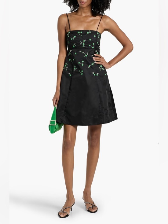 Ganni Dresses & Skirts - GANNI Embellished Taffeta Mini Dress Original Price $495